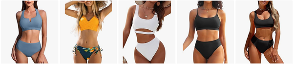 ✅ Sporty Two-Piece Swimsuit – If you like Billie Eilish’s casual and comfortable style, a sporty bikini could be a great option. Check out this sporty bikini on Amazon.