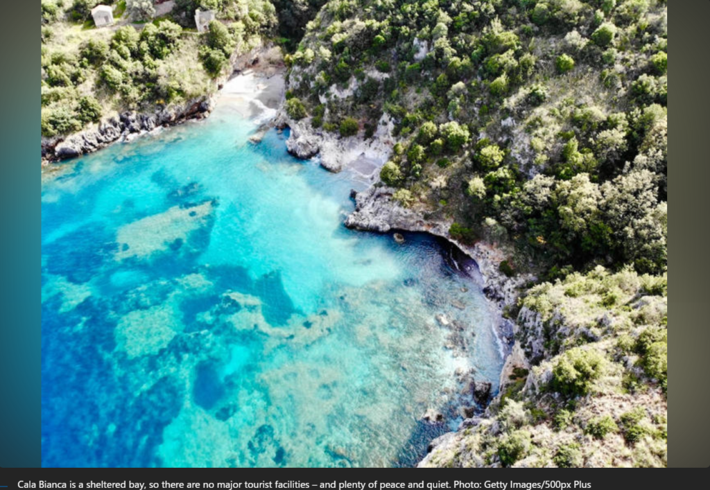 Cala Bianca is a sheltered bay, so there are no major tourist facilities – and plenty of peace and quiet. Photo: Getty Images/500px Plus