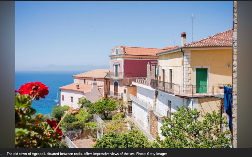 The old town of Agropoli, situated between rocks, offers impressive views of the sea. Photo: Getty Images